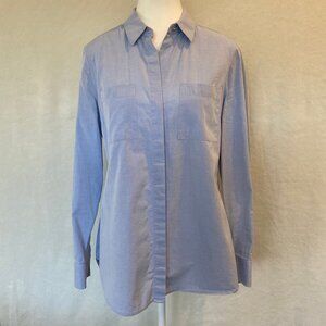 White House Black Market Button-Down Shirt Light Blue Size 2